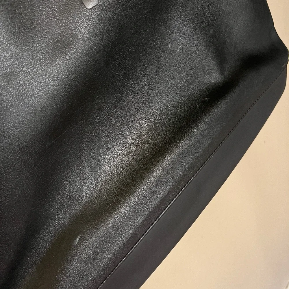 Black Moleskine Classic Briefcase Laptop Bag With Strap